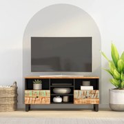 vidaXL Móvel de TV 100x33x46 cm madeira recuperada maciça e derivados