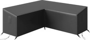 Outsunny Capa protetora para mobiliário de jardim resistente ao inverno à prova d'água em forma de V Anti-UV Tecido Oxford 420D 216x216x78 cm Preto | Aosom Portugal