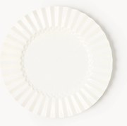 Pratos de pequeno-almoço em porcelana com padrão em relevo Antonin, conjunto de 4