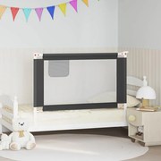 vidaXL Barra segurança p/ cama infantil tecido 120x25 cm cinza-escuro