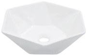 vidaXL Lavatório 41x36,5x12 cm cerâmica branco