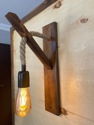 Candeeiro de Parede Ahsap – Nogueira – 23 x 9 x 45 cm