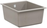 vidaXL Pia Cinzeto 370 x 460 mm 80% Quartzo e 20% Resina