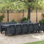 vidaXL Conjunto de Jantar de Jardim 13 pcs Antracite 12 Lugares