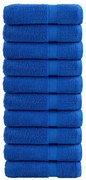 vidaXL Toalhas de banho premium SOLUND 10pcs 100x150 cm 600 gsm azul