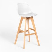 Taburete Alto Edição Nórdica Branco & ↑75 Cm - Sklum