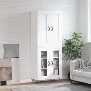 vidaXL Armário alto 69,5x34x180 cm derivados de madeira branco