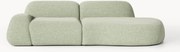 Módulo com chaise longue em bouclé Wolke (3 lugares)
