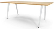 Mesas de Reuniões 2000x1000mm ART Branco / Faia