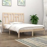 vidaXL Estrutura de cama 140x190 cm pinho maciço