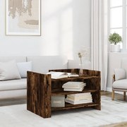vidaXL Mesa de centro 80x50x50 cm derivados de madeira carvalho fumado
