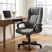 Cadeira de escritório XL Sparta Tecido Cinza Escuro