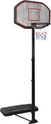 vidaXL Tabela de basquetebol 258-363 cm polietileno preto