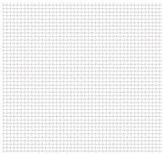 vidaXL Cerca de arame frisado aço inoxidável 50x50 cm 31x31x3 mm