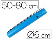 Tubo Porta Desenhos Extensível 80 cm Azul