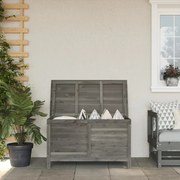 vidaXL Caixa arrumação p/ jardim 99x49,5x58,5cm abeto maciço antracite