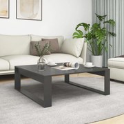 vidaXL Mesa de centro 100x100x35 cm contraplacado cinzento