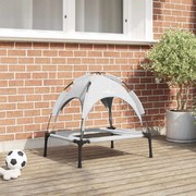 vidaXL Cama para Cachorro Cinza Prateado s Aço