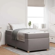 vidaXL Estrutura da Cama Cinzento-acastanhado 90 x 190 cm tecido