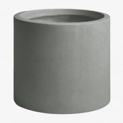 Vaso De Cimento Aurevi Ø30 Cm & Cinza Claro - Sklum