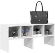 vidaXL Sapateira empilháveis 89,5x30x40 cm branco