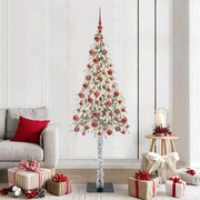 vidaXL Árvore de Natal com 300 LEDs com suporte Branco 180 cm PE e Aço