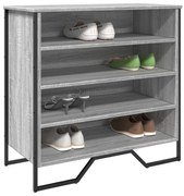 vidaXL Sapateira 80x38x78 cm derivados de madeira cinzento sonoma