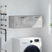 vidaXL Armário parede 100x36,5x35cm derivados de madeira cinza cimento