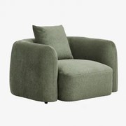 Poltrona Coco Chenille Chenille Verde Sálvia - Sklum