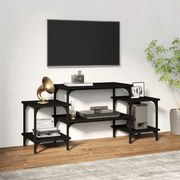 vidaXL Móvel de TV 117x35x52 cm derivados de madeira preto