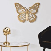 BORBOLETA DE PAREDE CM 43X2X35 DOURADA