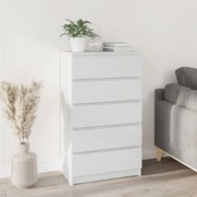 vidaXL Armário de gavetas 60x36x103 cm derivados de madeira branco