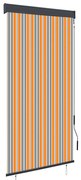 Estore de rolo para exterior 100x250 cm amarelo e azul