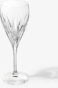 Copos de vinho branco artesanais com padrão em relevo Dionysos, conjunto de 2