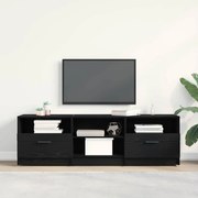 vidaXL Gabinete para TV com gaveta Carvalho Preto 150 x 33,5 x 45 cm