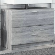 vidaXL Armário de lavatório 78x37x59 cm derivados madeira cinza sonoma