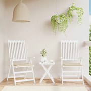 vidaXL Almofadões p/ cadeiras jardim 2 pcs 40x40x4 cm oxford bege