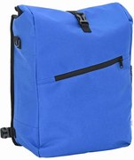 vidaXL Bolsa de Bicicleta Azul 33 x 16 x 60 cm Poliéster