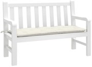 Almofadão banco jardim 120x50x7cm mesclado creme