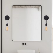 Aplique de Parede Dartini – Preto – 6 x 12 cm