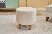 Pouffe Findik Gabbana – Cream – 40x42x40 cm