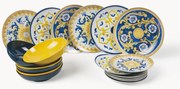 Conjunto de loiça Sicilia, 6 pessoas, conjunto de 18