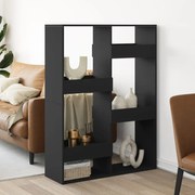 vidaXL Divisória 100x33x135 cm derivados de madeira preto