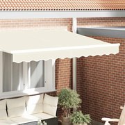 vidaXL Borda pra Toldos 2,5 m Creme 2,3 x 0,2 m