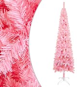 vidaXL Árvore de Natal fina 120 cm rosa