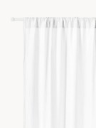 Cortinas transparentes em musselina com bainha para varão Malvina, conjunto de 2, L 130 cm