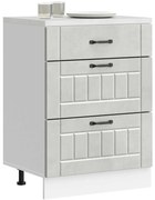 vidaXL Armário de cozinha baixo Lucca deriv. madeira cinzento cimento