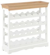 vidaXL Garrafeira 70x22,5x70,5 cm MDF branco