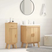 vidaXL Gabinete Base com prateleira Olden Castanho 60 x 40 x 80 cm