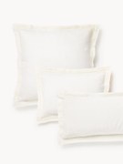 Fronha de almofada em linho com bainha elevada Linna